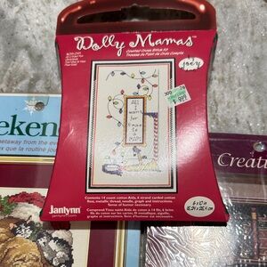 Lot of 3 Dolly Mamas Creative Accents Weekenders Christmas Cross Stitch Kit kits